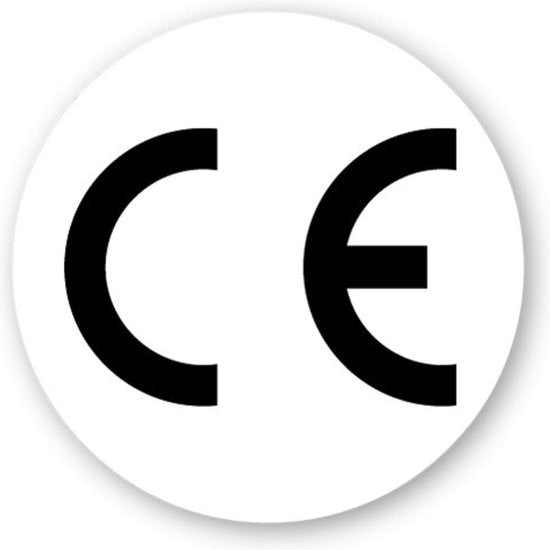 CE-Kennzeichnung Aufkleber Rund – 25mm & 50mm | Vinyl, Stark Haftend | 10 Stück
