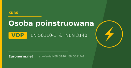 Kurs VOP NEN 3140 Polski