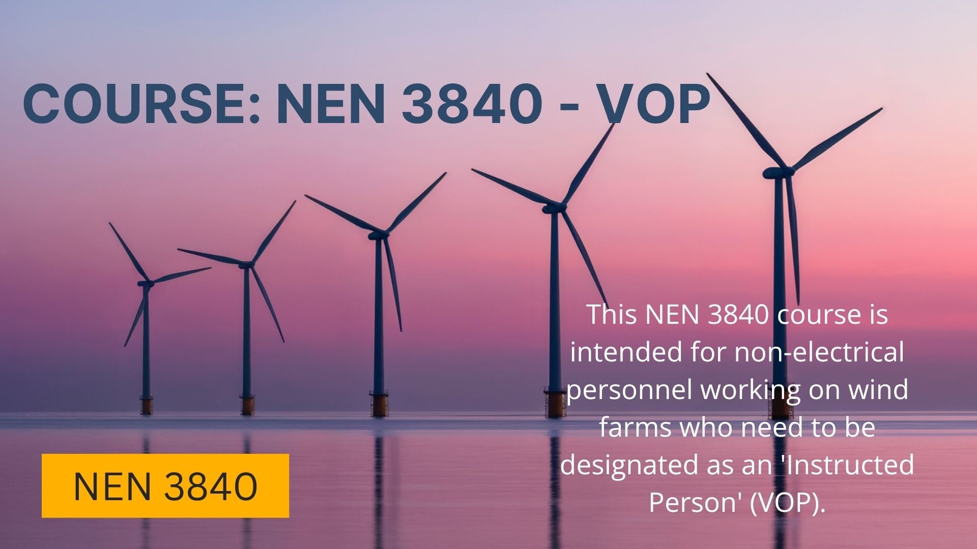 Course VOP NEN 3840 Wind Farms