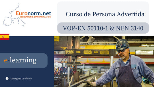Curso de Pessoa Advertida (VOP-EN 50110-1 & NEN 3140) ES