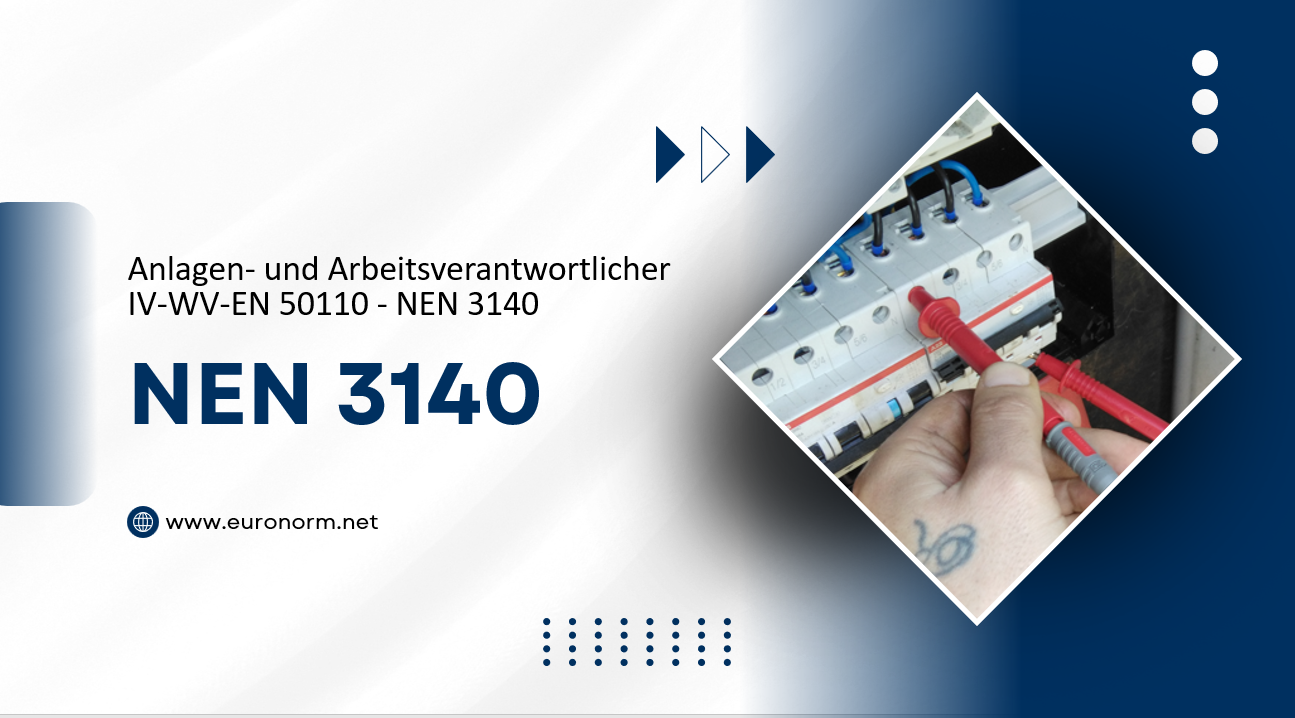 Kurs Anlagen- und Arbeitsverantwortlicher IV-WV-EN 50110 - NEN 3140