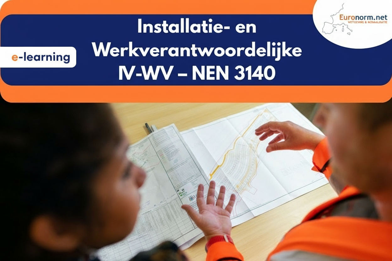 E-learning banner Installatie- en Werkverantwoordelijke NEN 3140