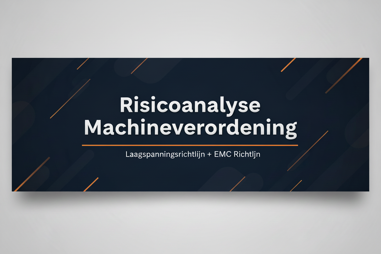Risicoanalyse Machineverordening banner met subtitel
